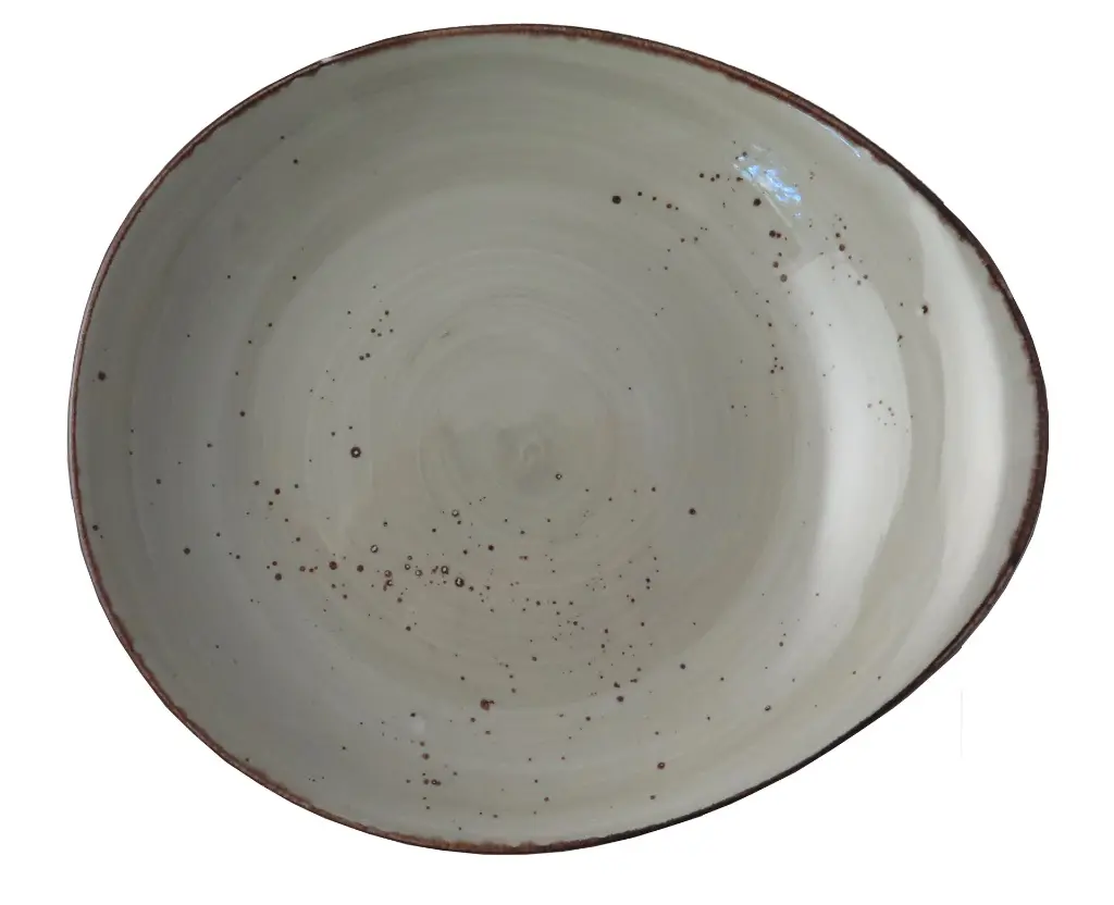 30PEB23202 Pastabord Rustic Pebble 27,5 cm Lichtgroen.webp