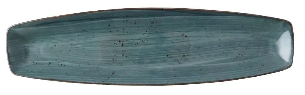 32CURV19103 Schaal Rustic Curve 36 x 9,5 cm Blauw.webp