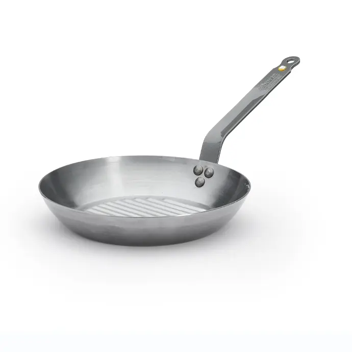 Grillpan plaatstaal - 26 cm - Mineral B - De Buyer