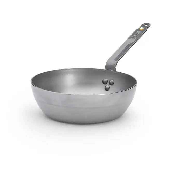 Country pan / wokpan plaatstaal - 24 cm - Mineral B - De Buyer