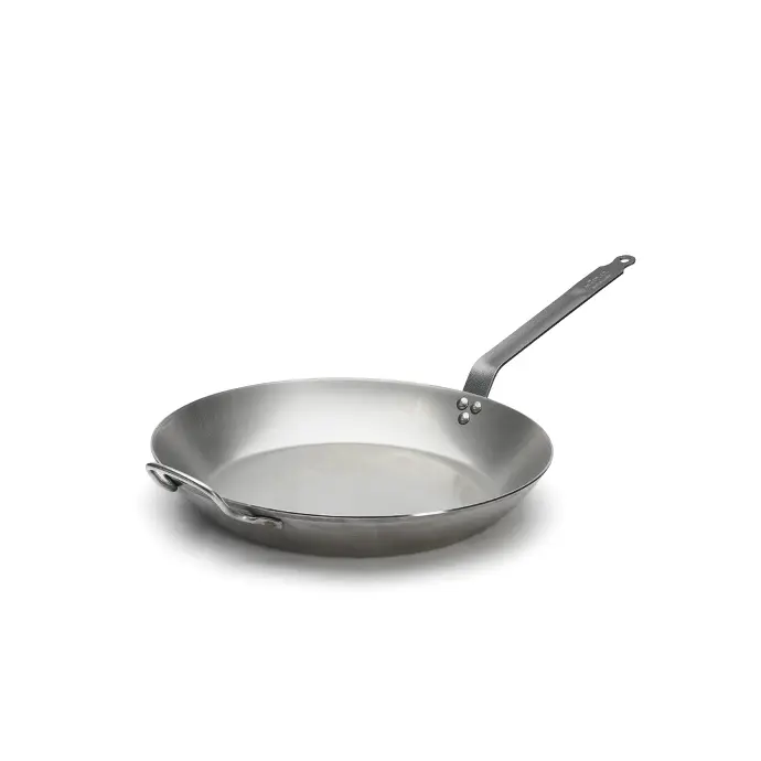 Koekenpan plaatstaal met extra handvat - 40 cm - Carbone Plus - De Buyer