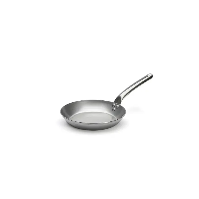 Koekenpan plaatstaal met rvs handvat! - 24 cm - Carbone Plus - De Buyer