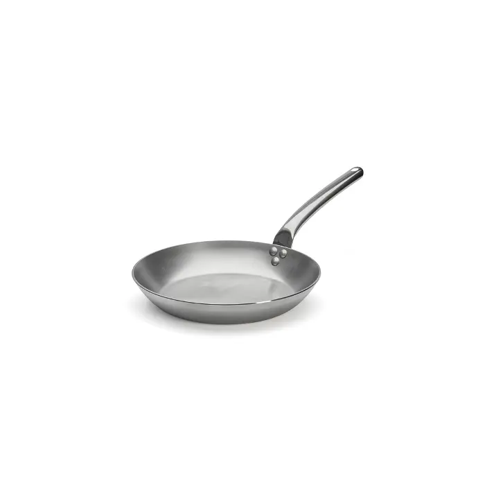 Koekenpan plaatstaal met rvs handvat!  - 28 cm - Carbone Plus - De Buyer