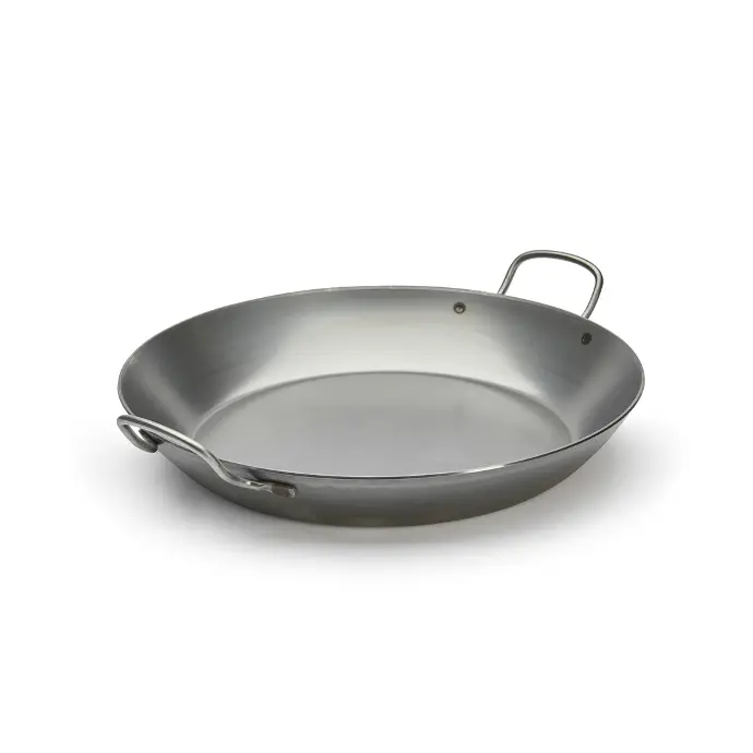 Koekenpan plaatstaal met 2 rvs handgrepen! - 40 cm - Carbone Plus - De Buyer