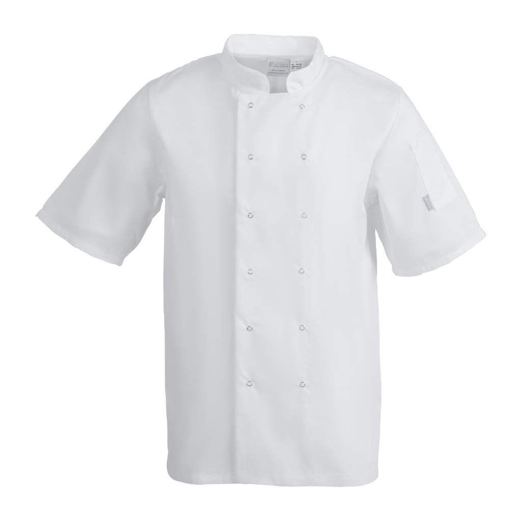 Whites Vegas koksbuis korte mouw wit XXXL