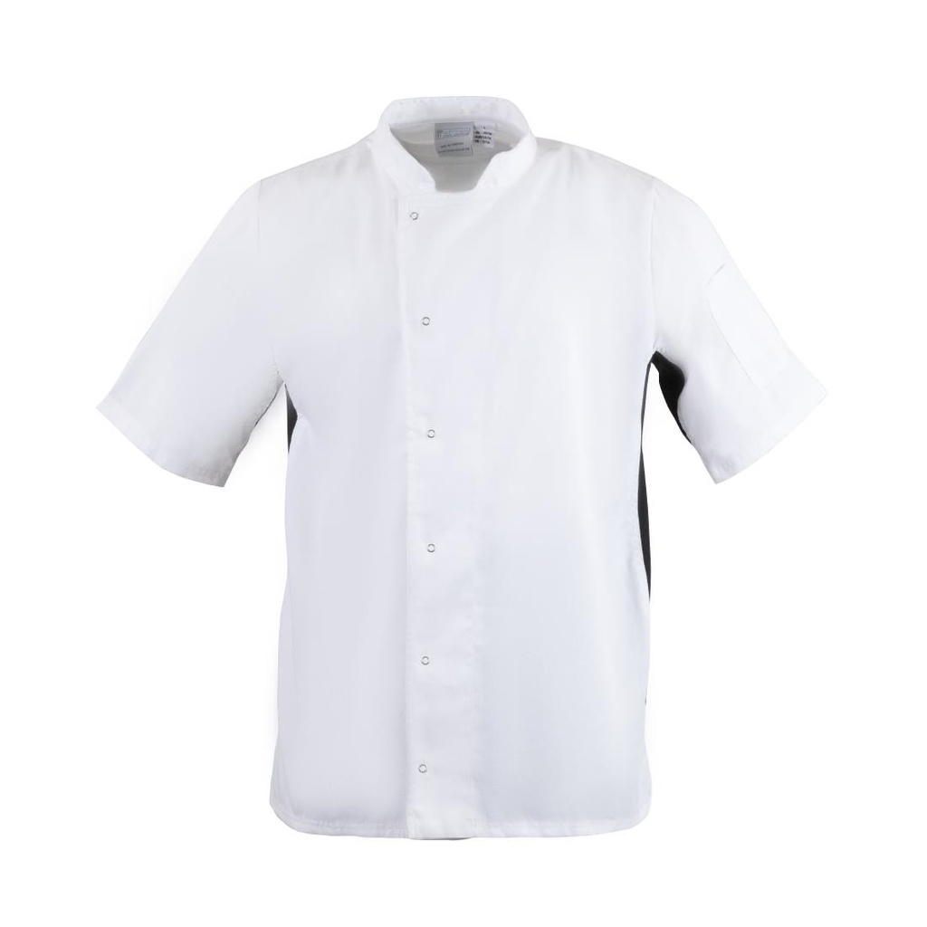 Whites Nevada koksbuis wit met zwart contrast M