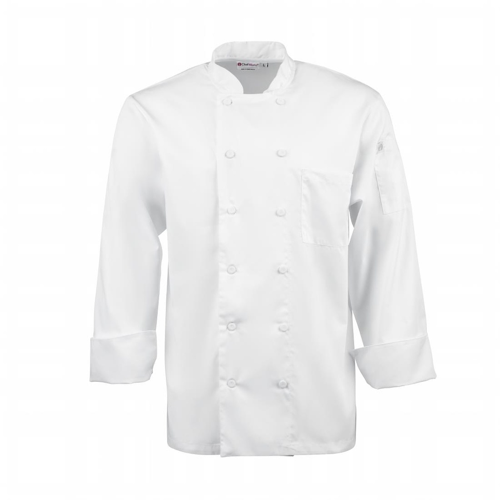 Chef Works Calgary Cool Vent unisex koksbuis wit XL