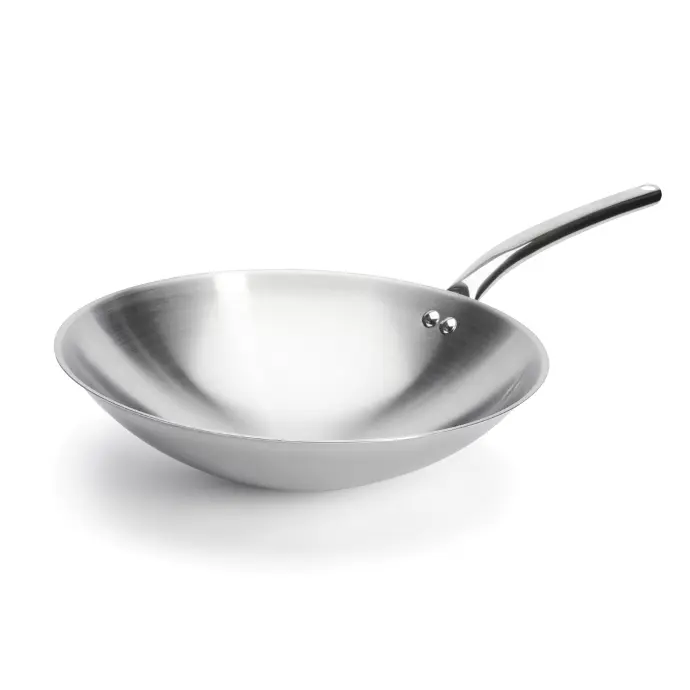 Wokpan roestvrijstaal - 36 cm - Prim'Appety - De Buyer