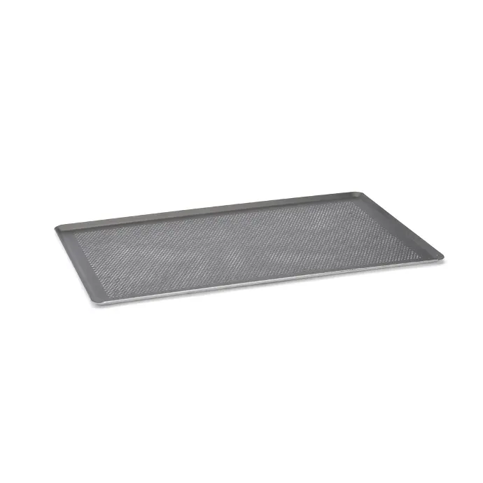 Micro geperforeerde gastronorm schaal / Aluminium tray bakerynorm - De Buyer