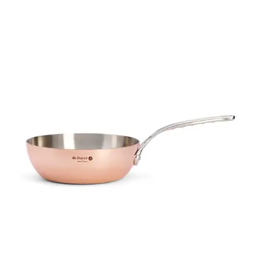 Conische sauteuse koper - 24 cm - Prima Matera - De Buyer