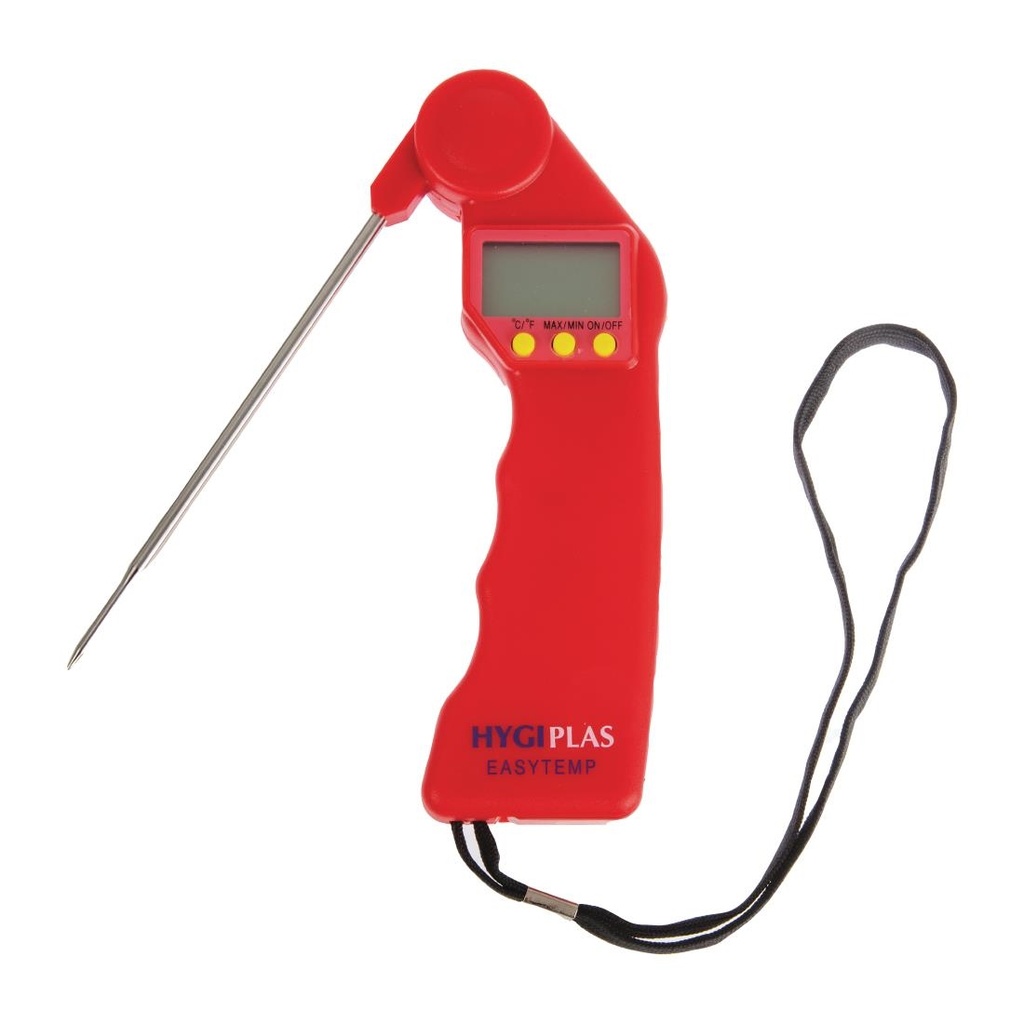 Hygiplas Easytemp digitale thermometer rood