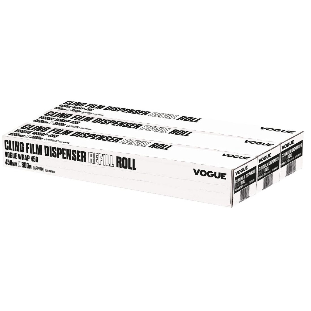 Vershoudfolie navulling voor Vogue Wrap450 dispenser - 45(B)cm x 300(L)m (3 stuks)