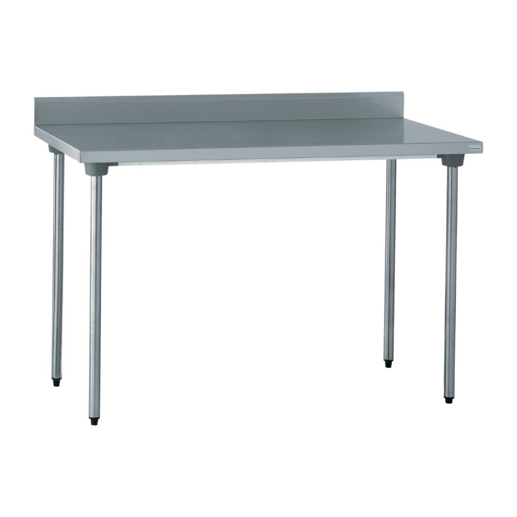 Tournus RVS werktafel met achteropstand 120cm