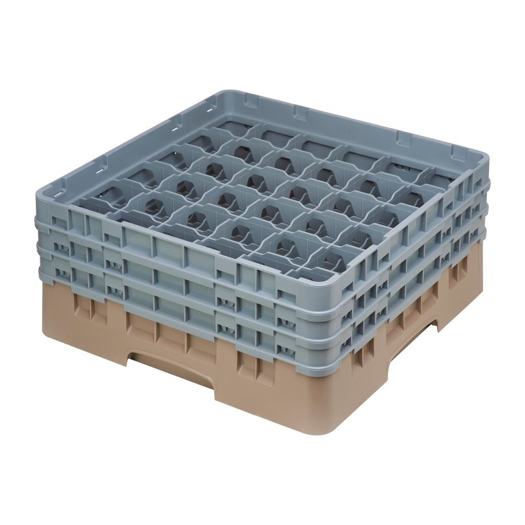 Cambro Camrack vaatwaskorf met 36 compartimenten max. glashoogte 17,4cm