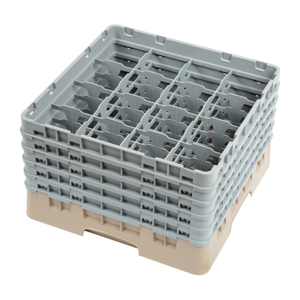 Cambro Camrack vaatwaskorf met 16 compartimenten max. glashoogte 25,7cm