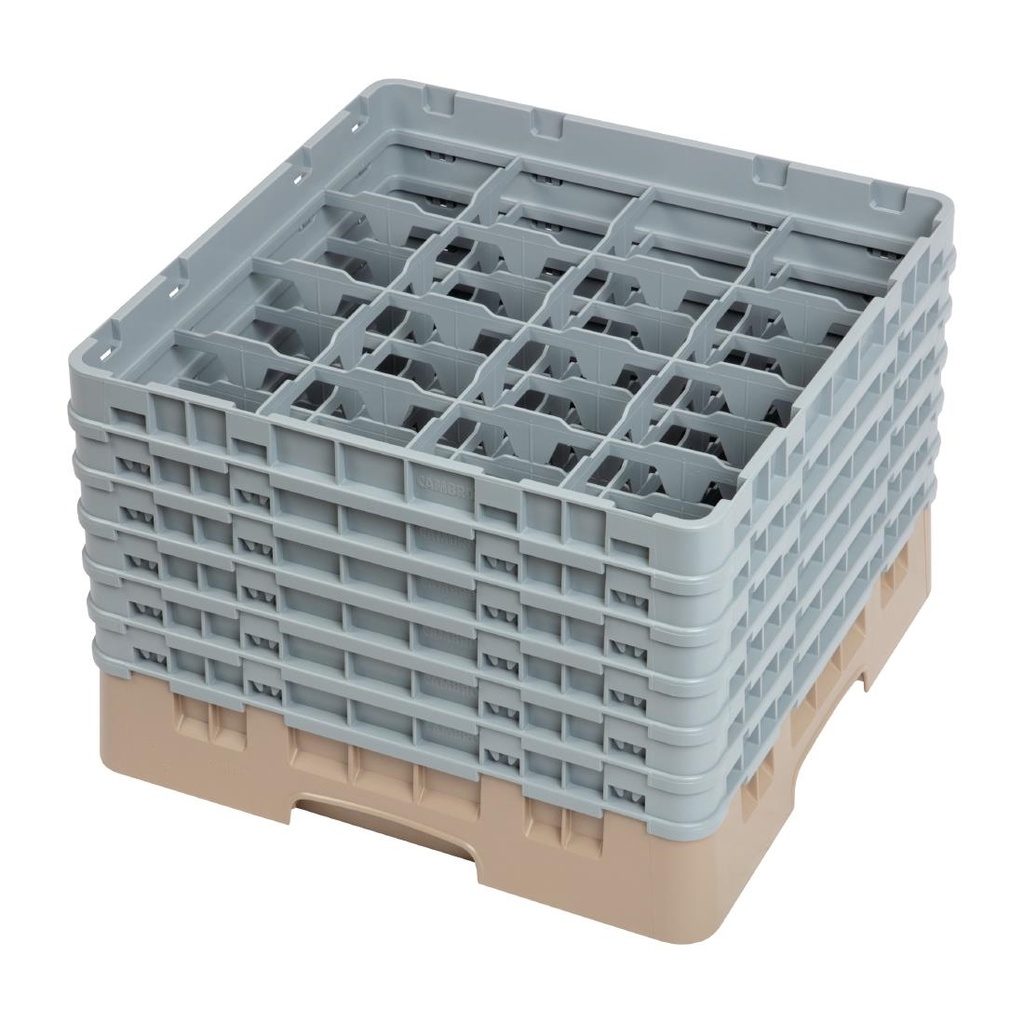 Cambro Camrack vaatwaskorf met 16 compartimenten max. glashoogte 29,8cm