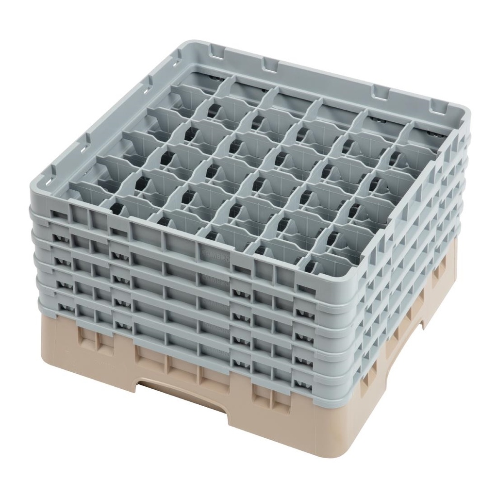 Cambro Camrack vaatwaskorf met 36 compartimenten max. glashoogte 25,7cm