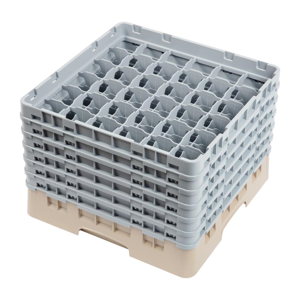 Cambro Camrack vaatwaskorf met 36 compartimenten max. glashoogte 29,8cm