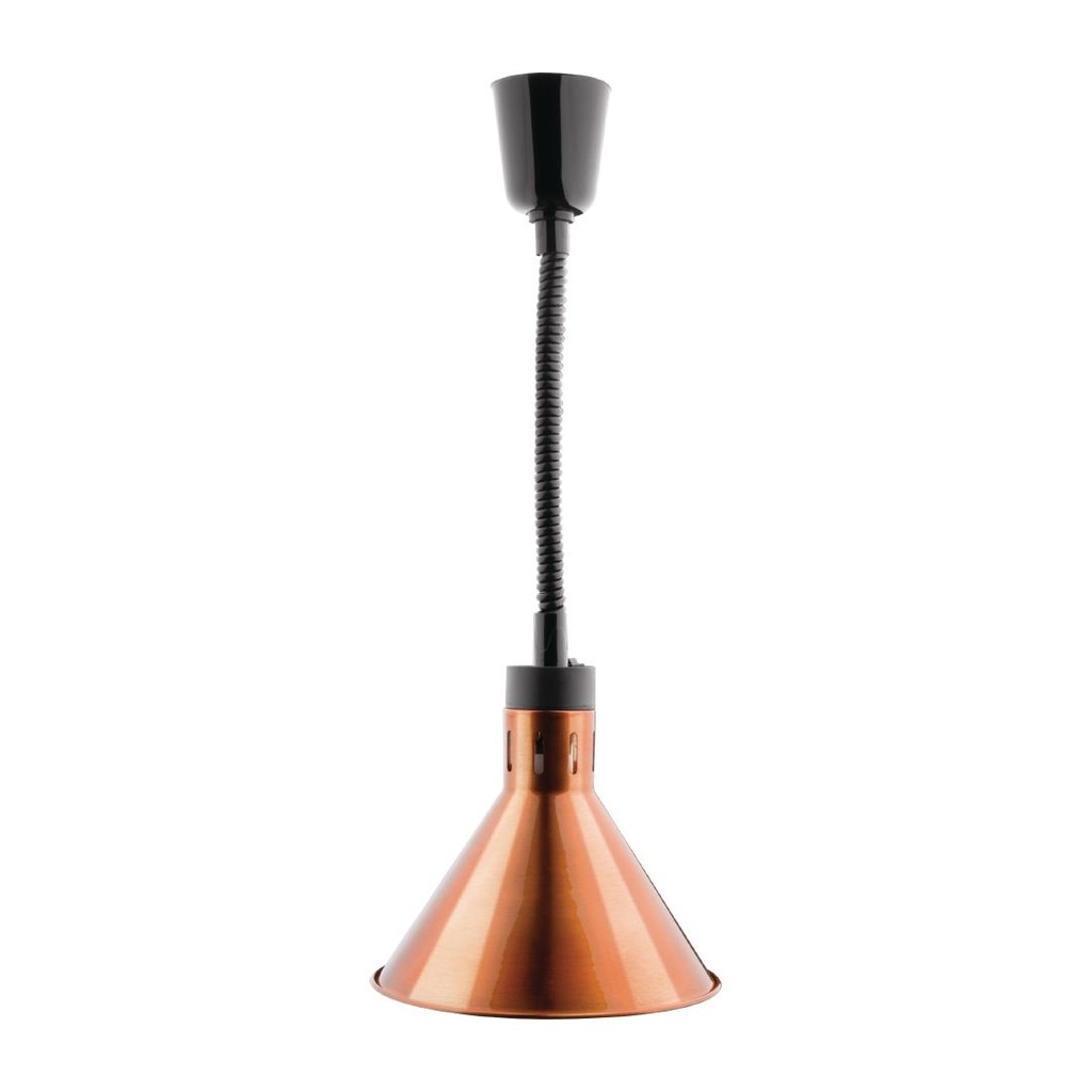 Buffalo verstelbare warmhoudlamp koper