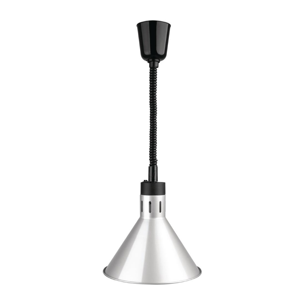 Buffalo verstelbare warmhoudlamp zilver