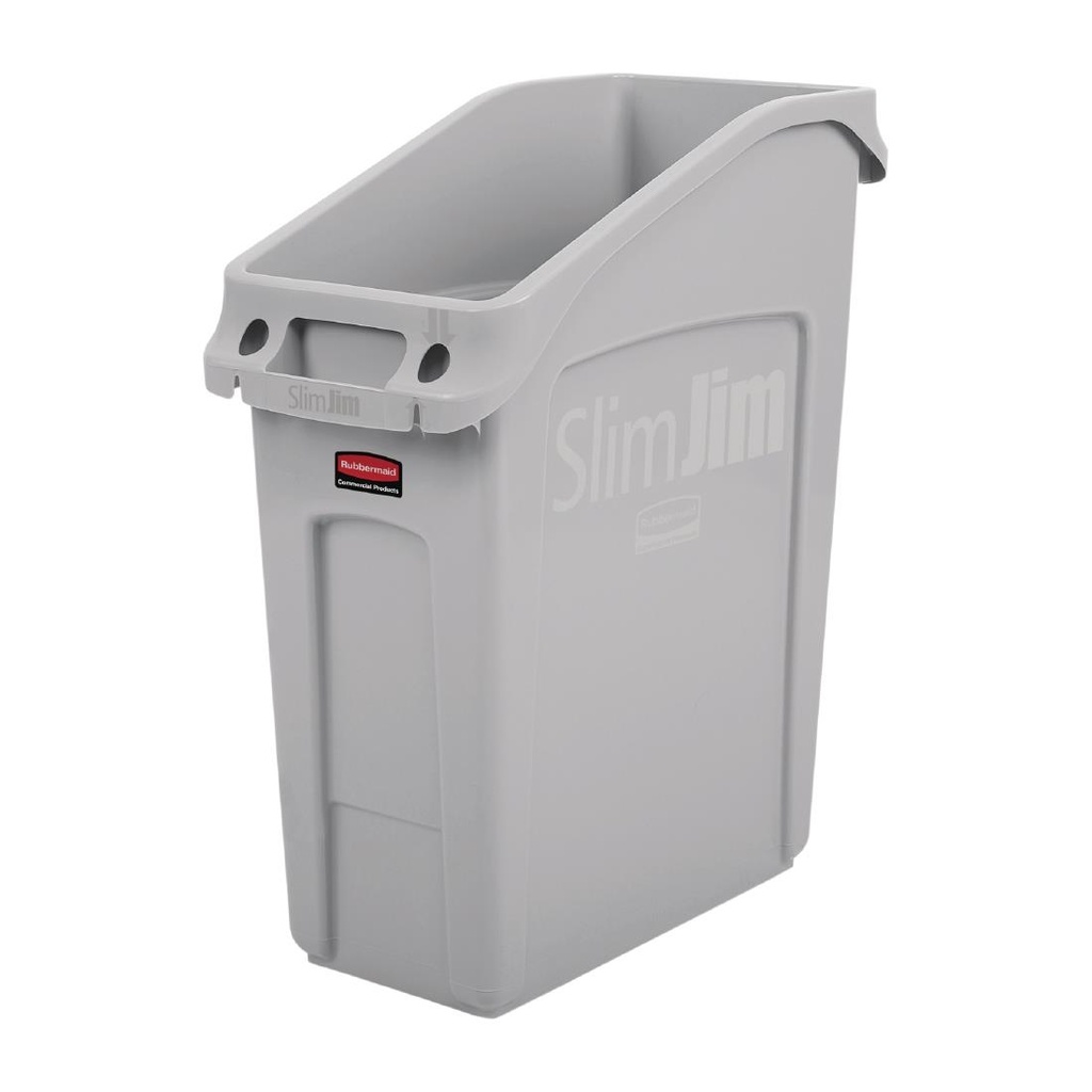 Rubbermaid Slim Jim afvalbak grijs 49L