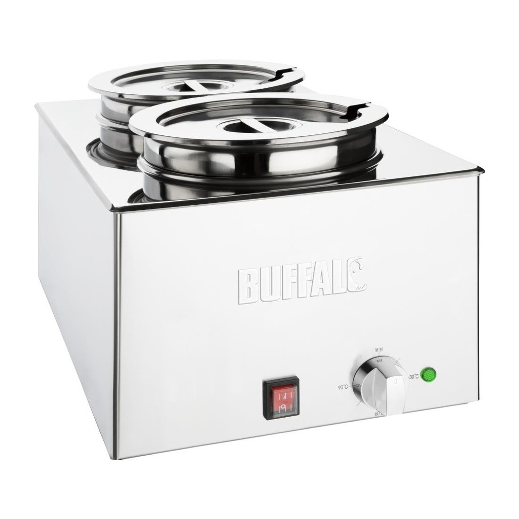 Buffalo bain-marie met 2x 5,2L bakken