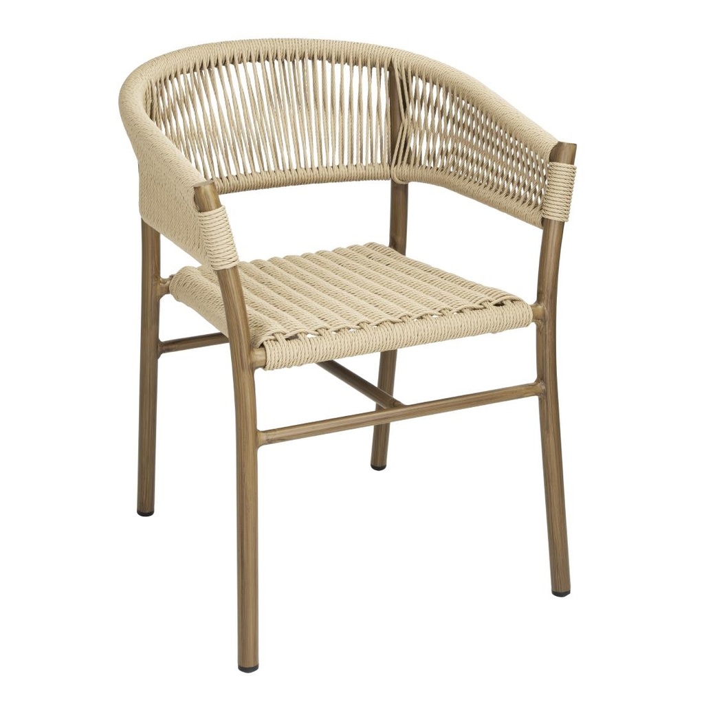 Bolero Florence Natuurlijk Touw Twist Rieten Stoelen (Pak Van 2)