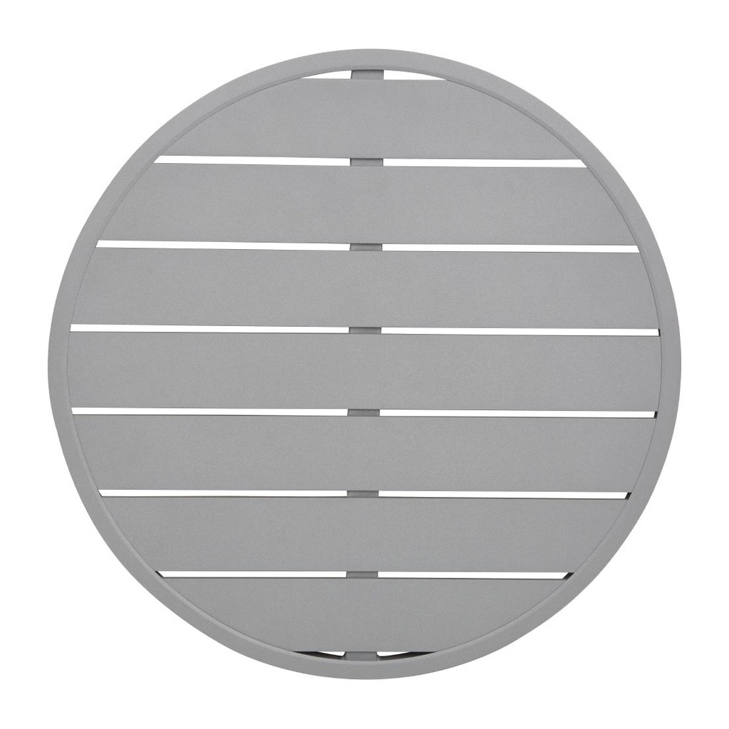 Bolero aluminium tafelblad rond lichtgrijs 580mm