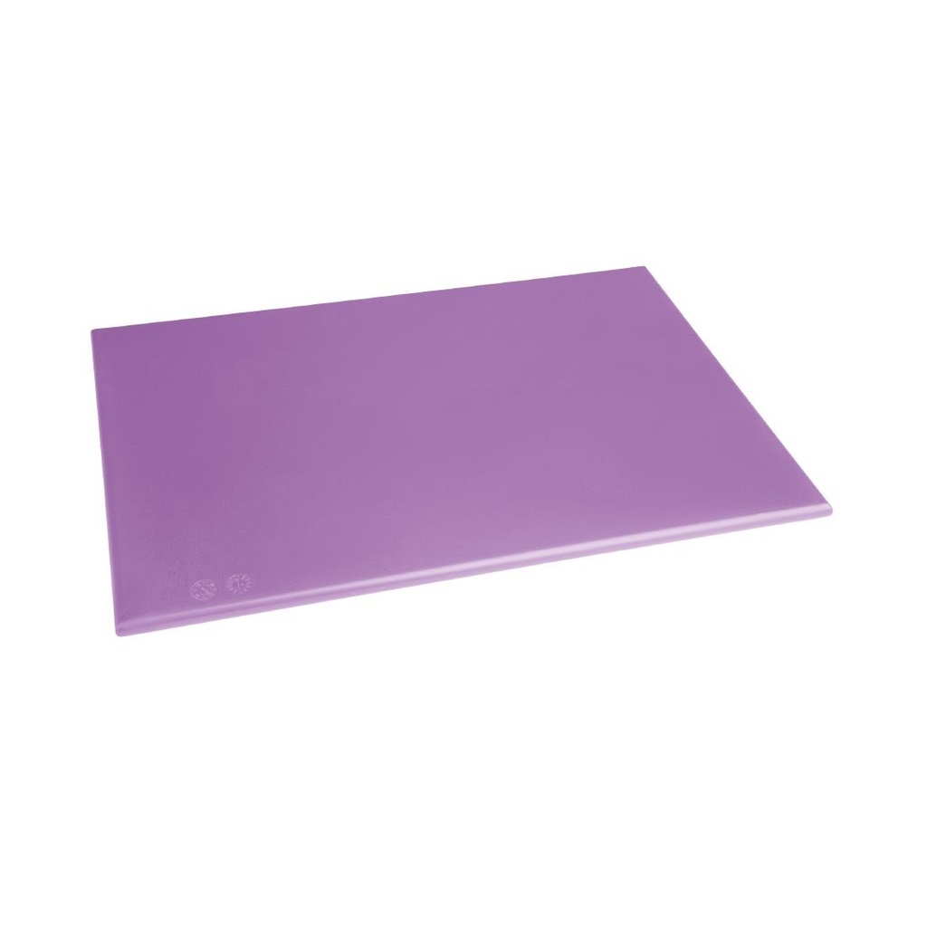 Hygiplas antibacteriële HDPE snijplank paars - 450x300x10mm