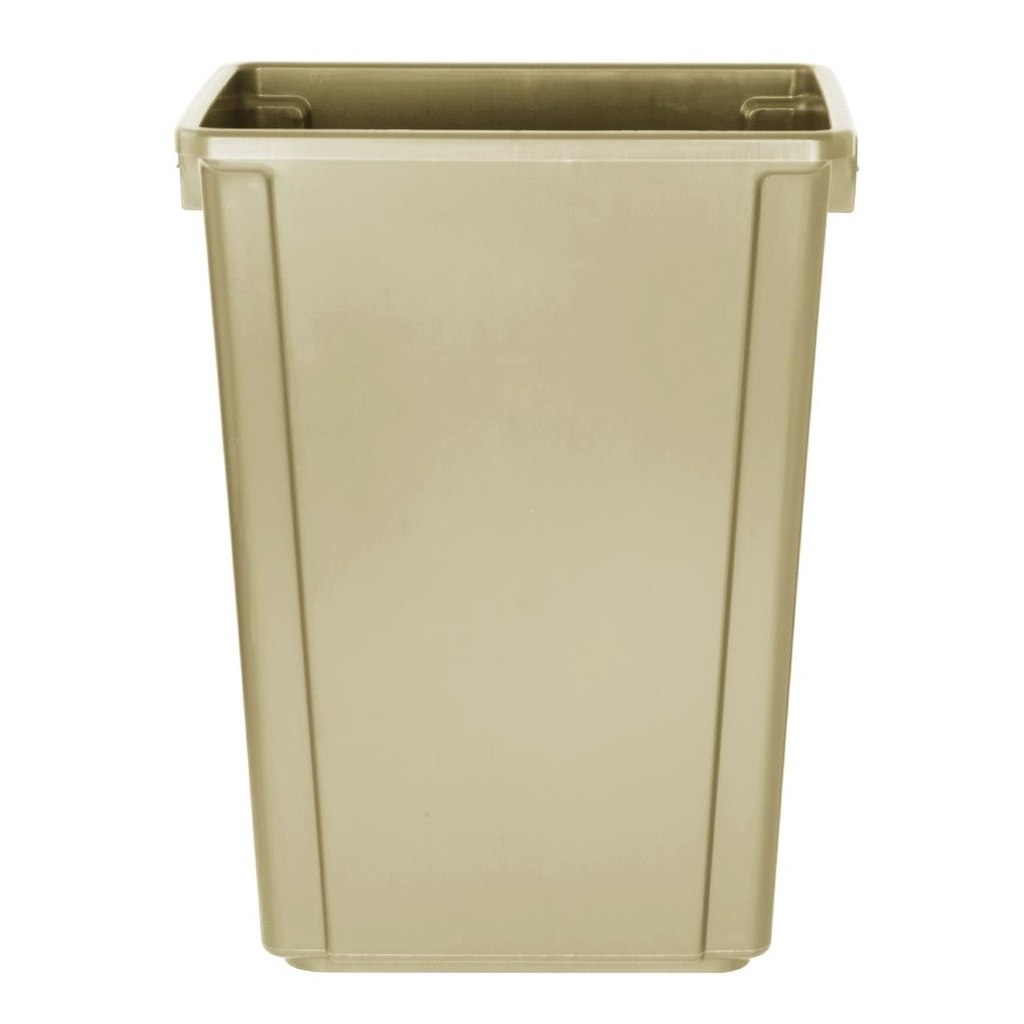 Jantex Smalle Afvalbak Beige 60Ltr