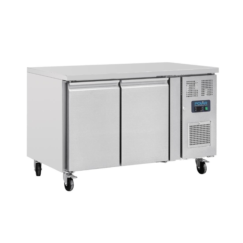 Polar U-serie 2-deurs koelwerkbank 282L