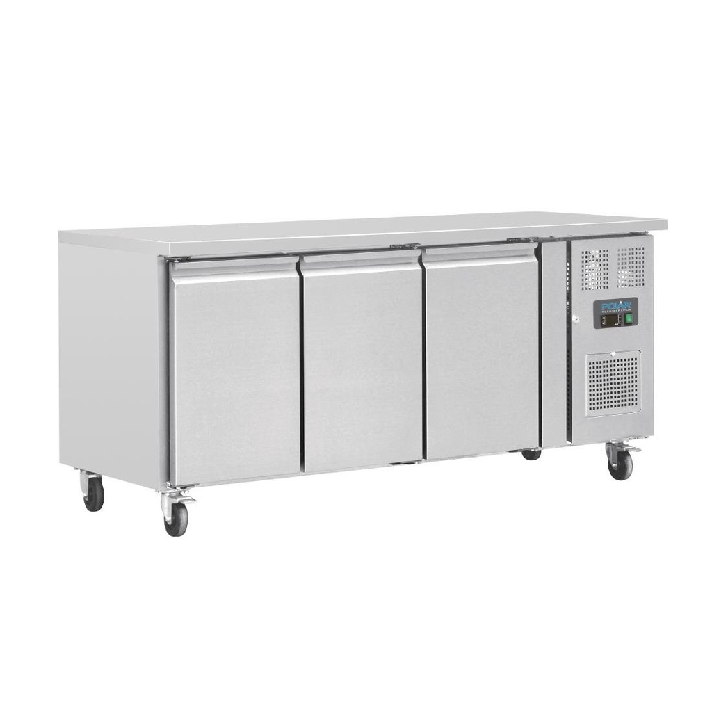 Polar U-serie 3-deurs koelwerkbank 417L