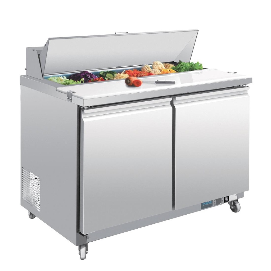 Polar U-serie 2-deurs gekoelde saladette 405L