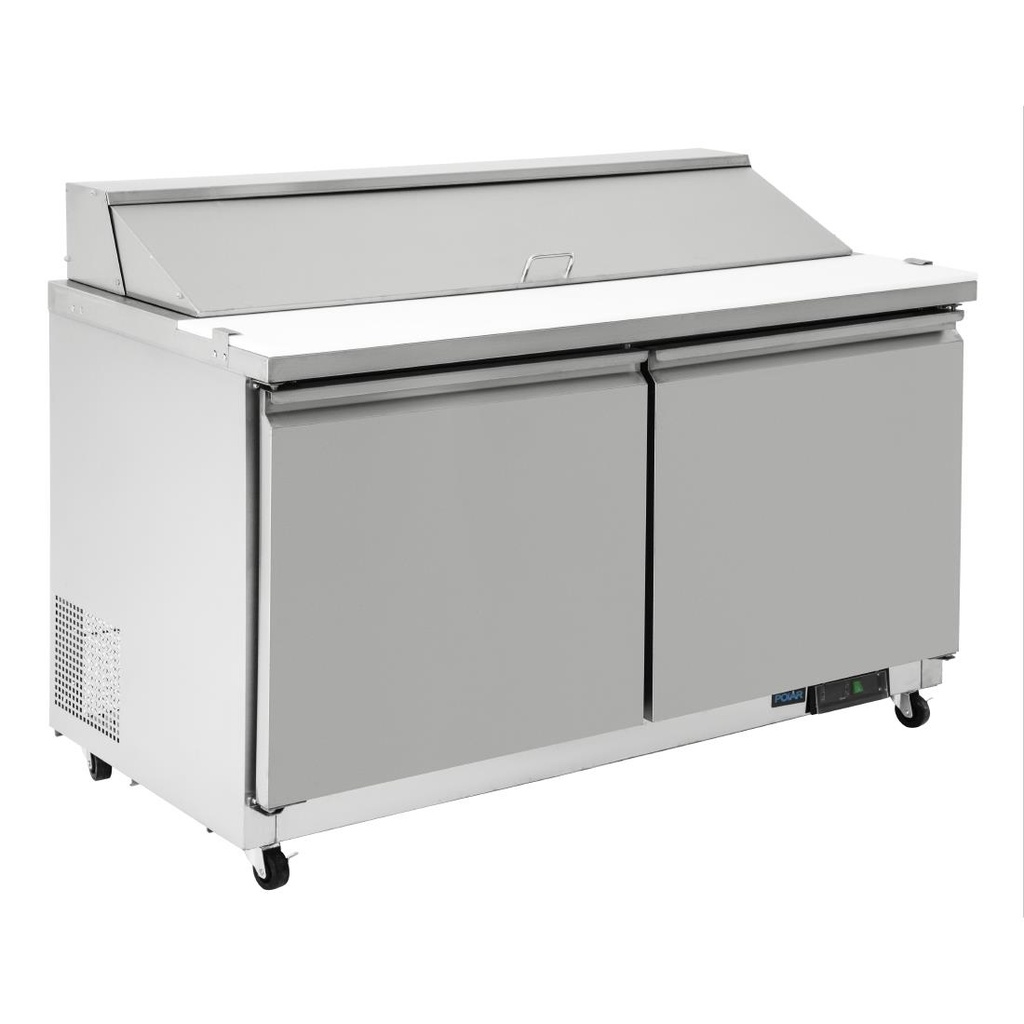 Polar U-serie 2-deurs gekoelde saladette 527L