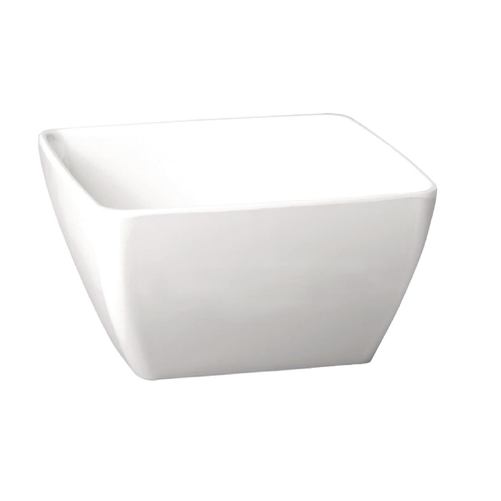 APS Pure vierkante melamine kom wit 12,5x12,5cm