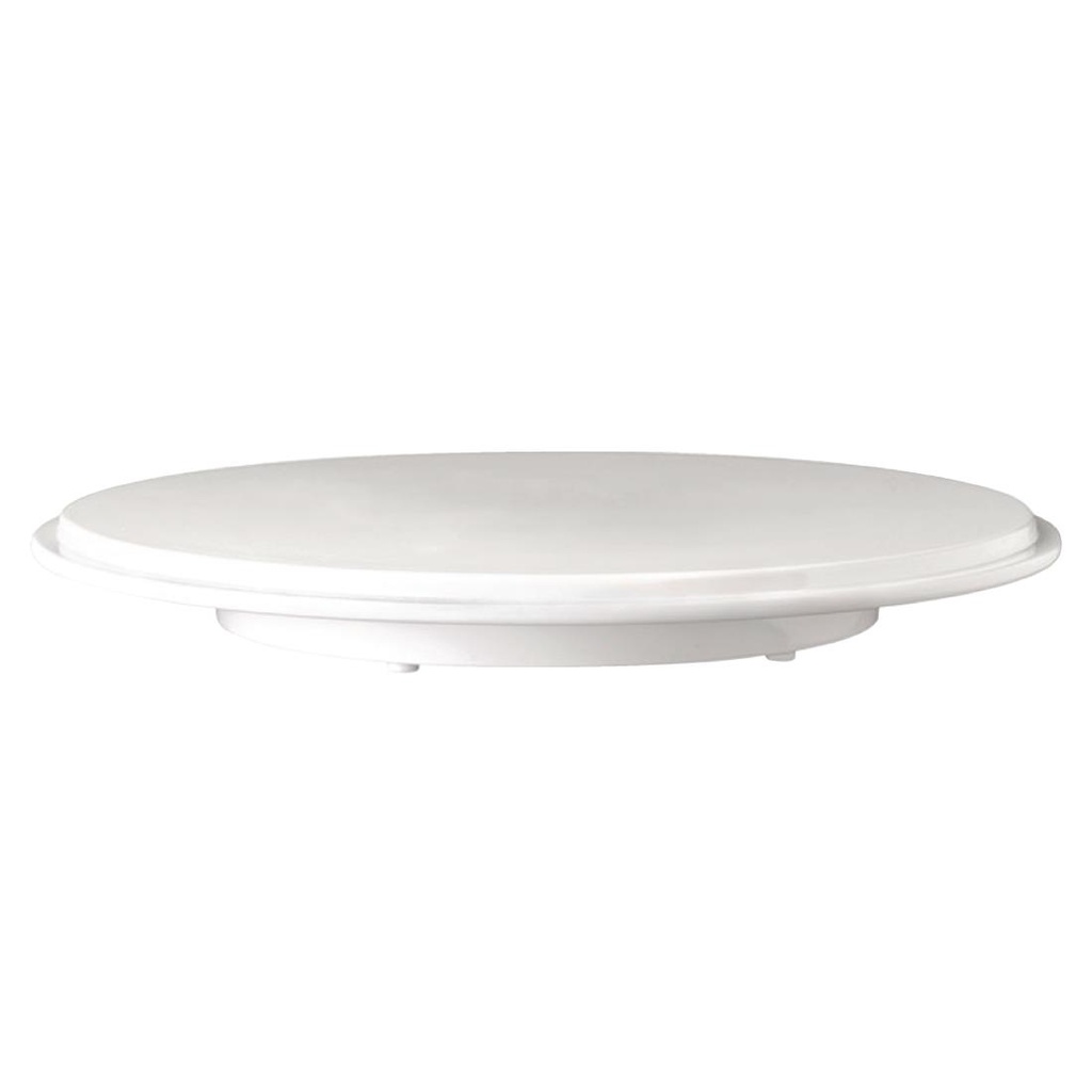 APS Pure ronde melamine taartschotel wit