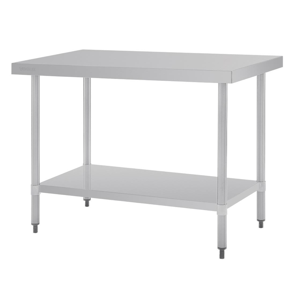 Vogue RVS werktafel zonder achteropstand 90x120x70cm