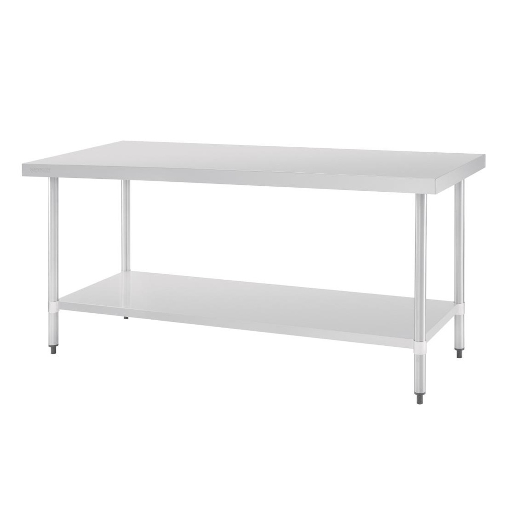 Vogue RVS werktafel zonder achteropstand 90x180x70cm