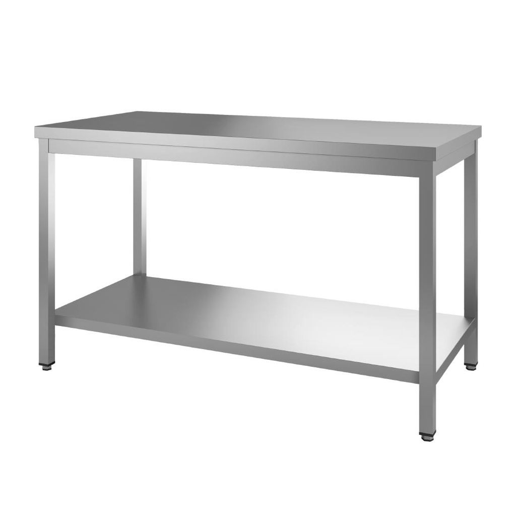 Gastro M RVS werktafel met onderblad 85x100x70cm