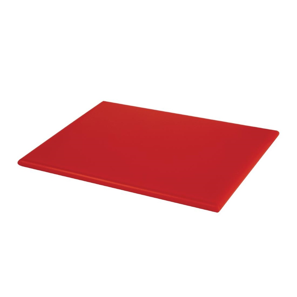 Hygiplas HDPE snijplank rood 300x225x12mm