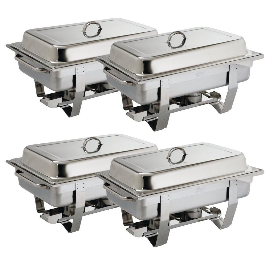 Olympia Milan chafing dish set GN 1/1 (4 stuks)