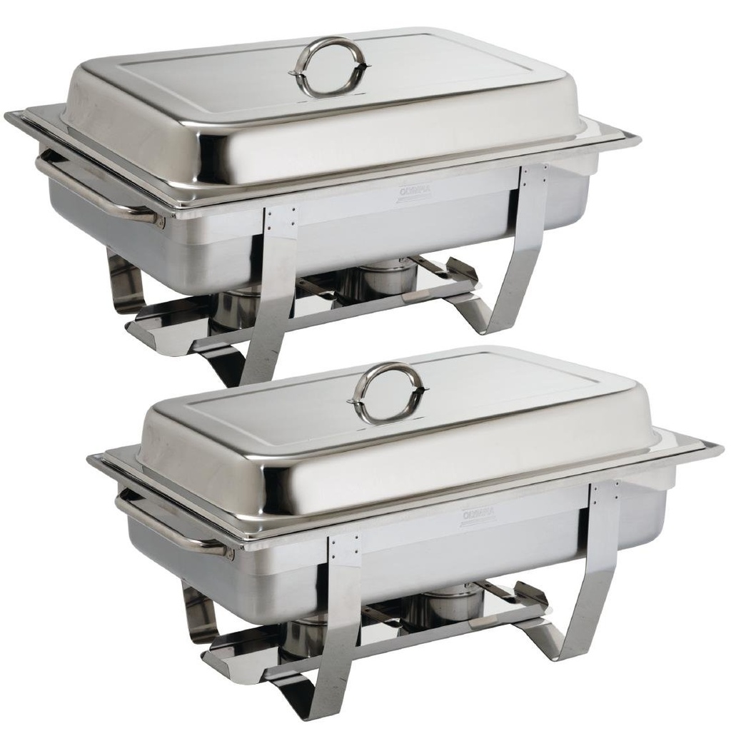 Olympia Milan chafing dish set GN 1/1 (2 stuks)