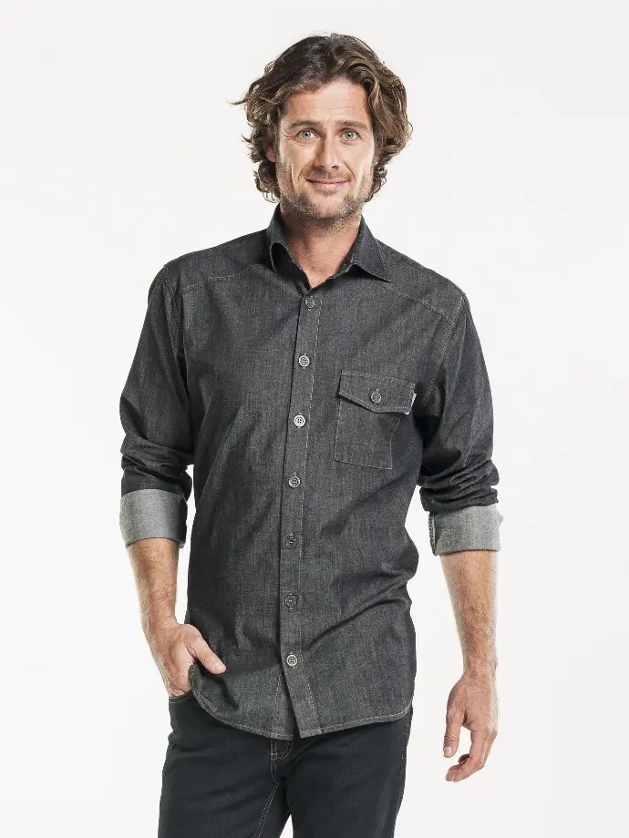 Blouse / shirt Chaud Devant - Men Antra Denim Stretch