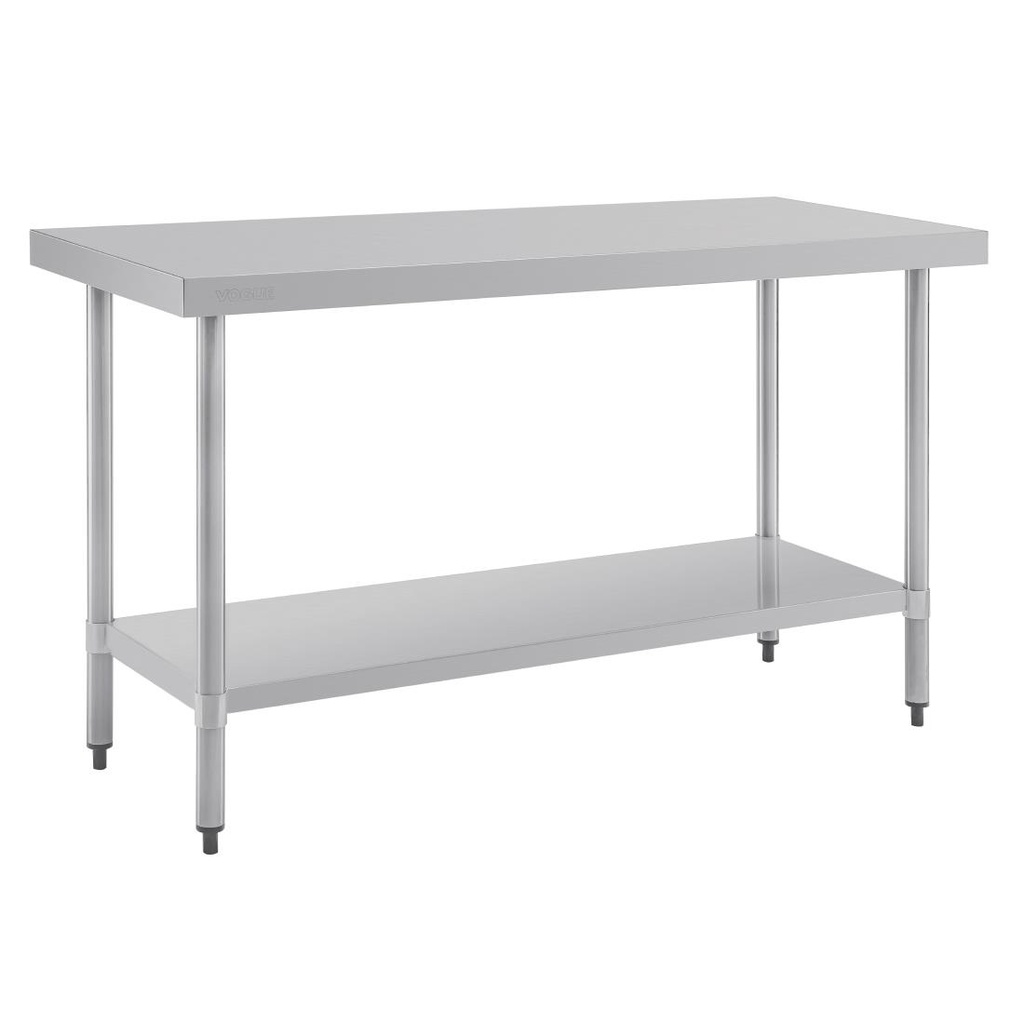 Vogue RVS werktafel zonder achteropstand 90x150x60cm