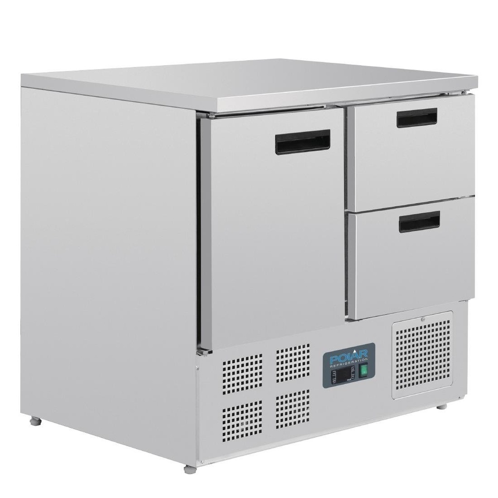 Polar G-serie koelwerkbank 1 deur en 2 laden 240L