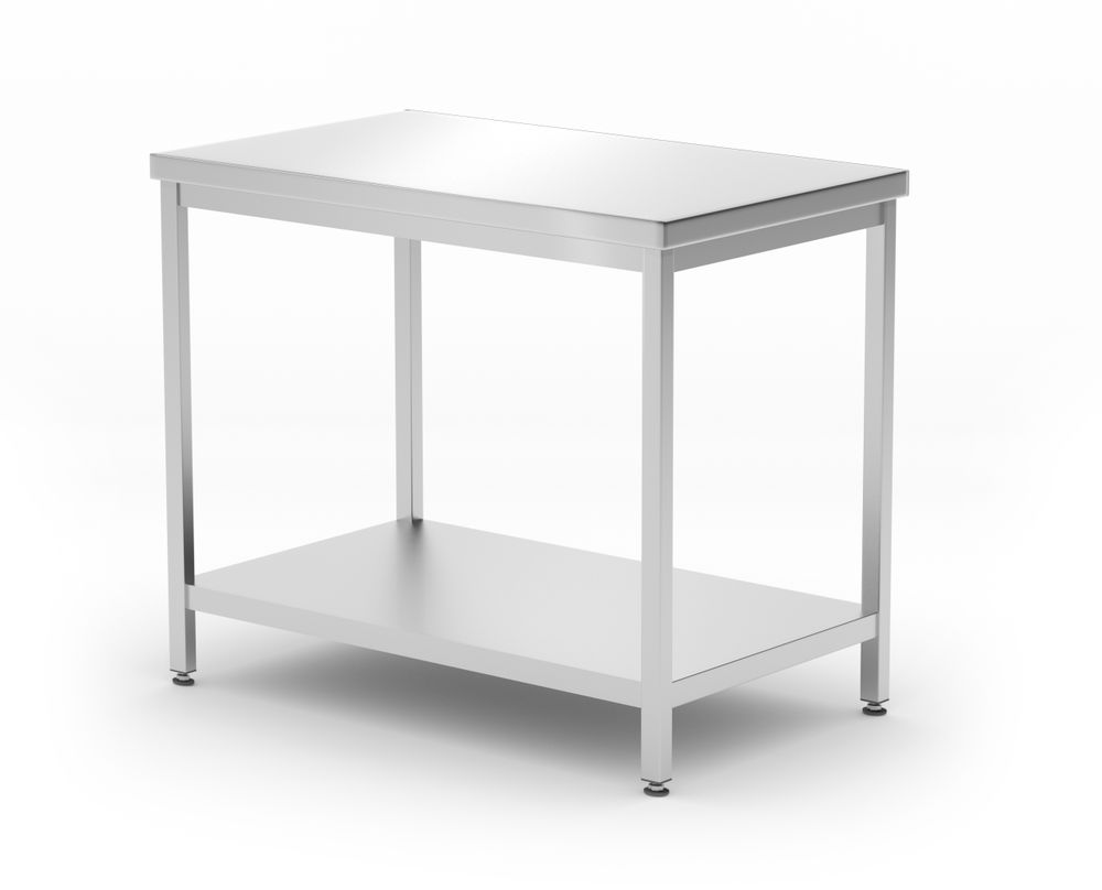 HENDI Werktafel zware uitvoering met plank, 600 mm diep 811511