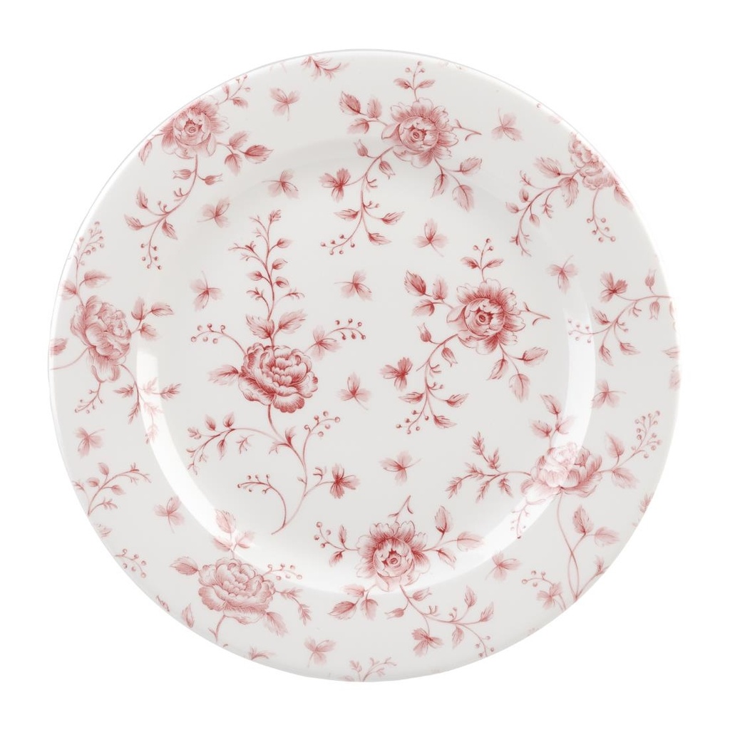 Churchill Rose Chintz Cranberry Bord 30.5cm (pak van 6)