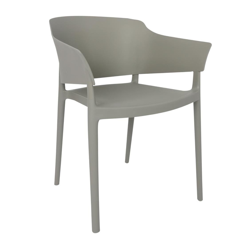 Bolero Lorenzo Caféstoelen Middengrijs (Pak Van 2)