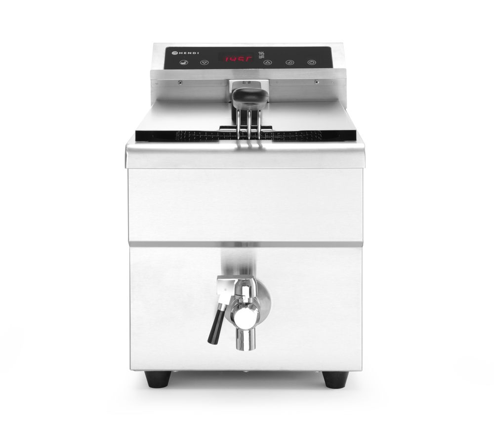 HENDI Inductie friteuse met aftapkraan - 8 l 215012