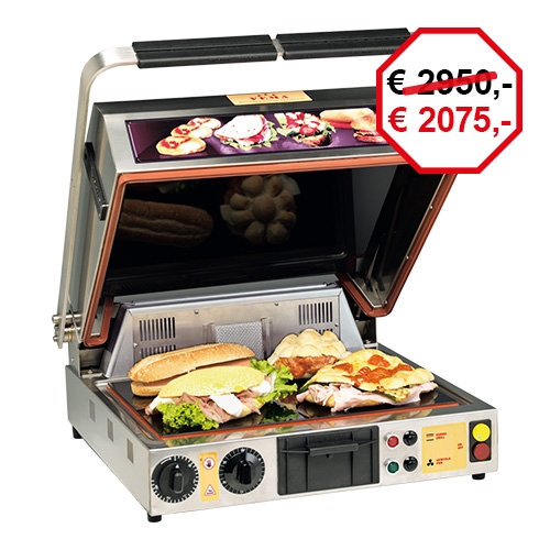 Vema contactgrill |glad-geribbeld| 542001